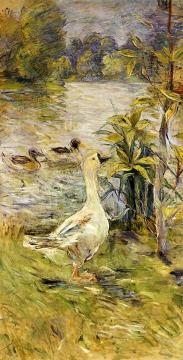The Goose Artwork by Berthe Morisot