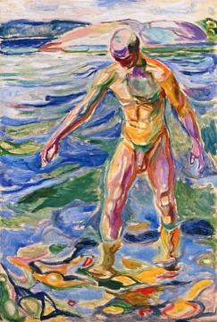 Bathing Man Artwork by Edvard Munch