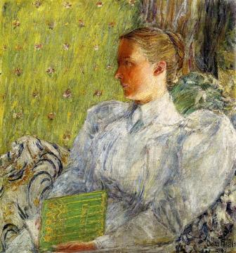 Edith Blaney (Mrs. Dwight Blaney) Artwork by Frederick Childe Hassam