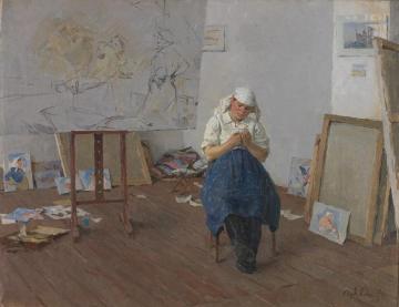 In the Studio Artwork by Tatiana Yablonskaya
