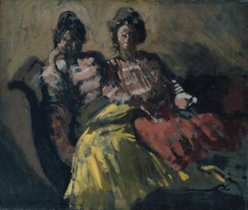 Two Women On A Sofa Artwork by Walter Richard Sickert