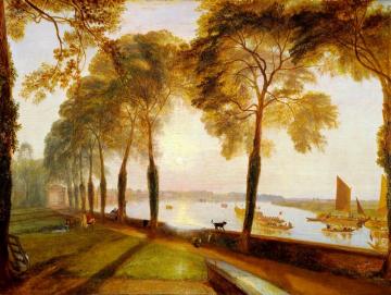 Mortlake Terrace, the Seat of William Moffat, Summer's Evening Artwork by Joseph Mallord William Turner