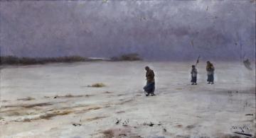 Return From The Burial Artwork by Modesto Urgell i Inglada