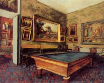 The Billiard Room at Menil-Hubert Artwork by Edgar Degas