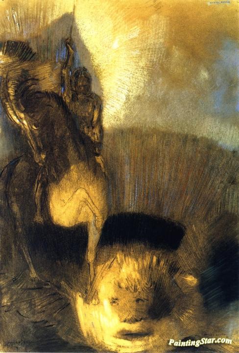 Horseman Artwork by Odilon Redon