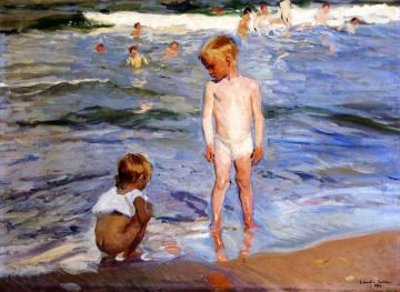 Afternoon Sun, Valencia Beach Artwork by Joaquin Sorolla y Bastida