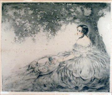 Summer Shade Artwork by Louis Icart