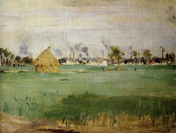 Landscape at Gennevilliers Artwork by Berthe Morisot