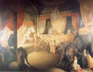 Play Scene From Hamlet Artwork by Sir William Orpen