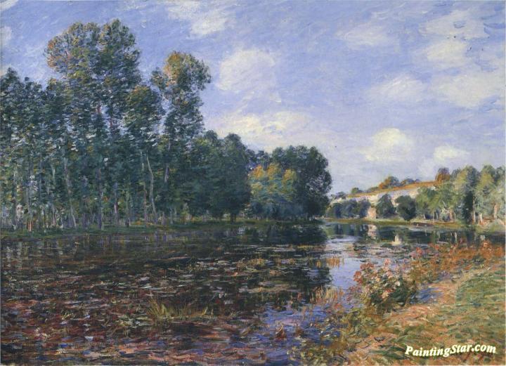 Bend in the River Loing in Summer Artwork by Alfred Sisley