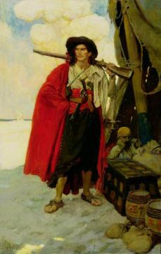 The Buccaneer Was A Picturesque Fellow Artwork by Howard Pyle