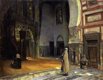 Interior Of A Mosque, Cairo Artwork by Henry Ossawa Tanner