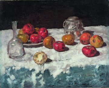 Still Life with Apples Artwork by Carl Eduard Schuch
