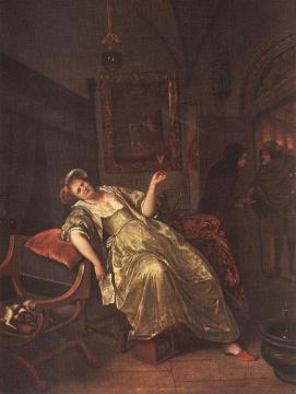 Arrival of a Visitor Artwork by Jan Steen