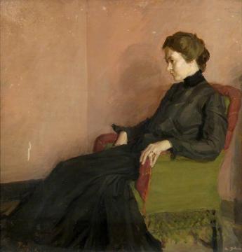 Grace Canedy (the Artist's First Wife) Artwork by Harold Gilman