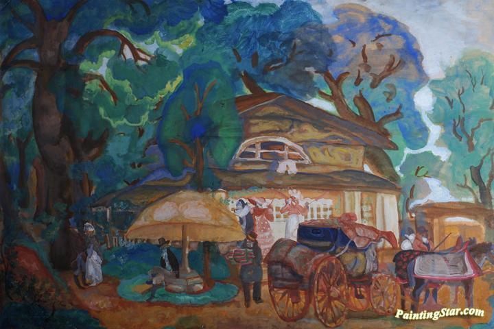 The Old Estate Artwork by Boris Grigoriev