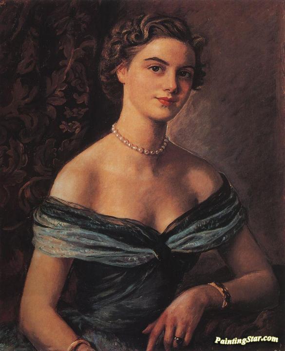 Helene de Roi, Princess Jean de Merode Artwork by Zinaida Serebriakova