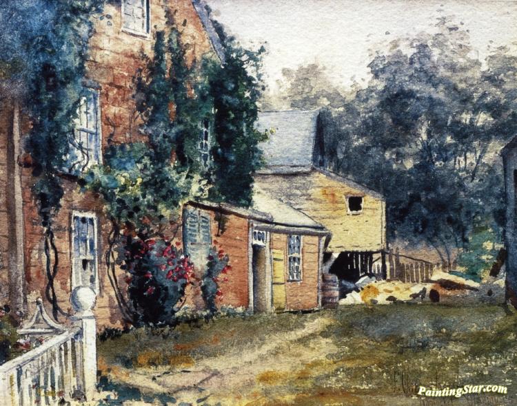 Old House, Nantucket Artwork by Frederick Childe Hassam