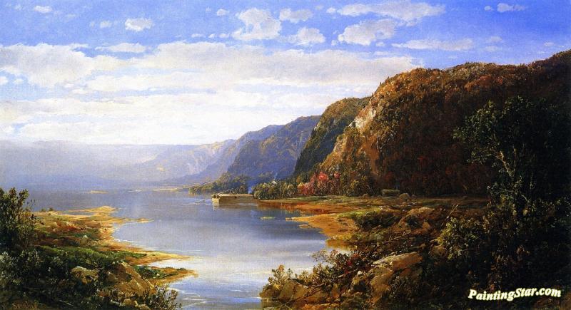 Houseboat On A River Artwork by William Louis Sonntag