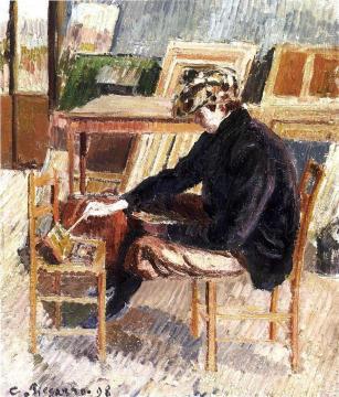 Paul Painting, Study Artwork by Camille Pissarro