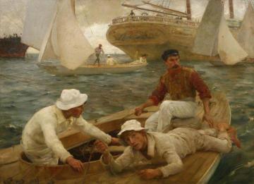 The Run Home Artwork by Henry Scott Tuke