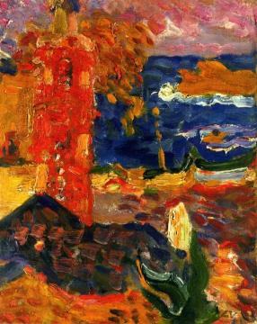 The Banyuls Lighthouse Artwork by Louis Valtat
