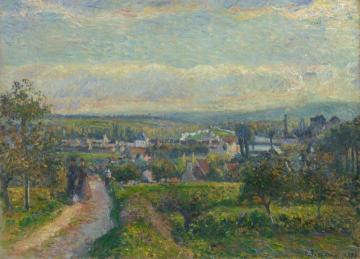 View of Saint-Ouen-l'Aumone Artwork by Camille Pissarro