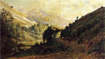 Landscape With Cows Artwork by Thaddeus Welch