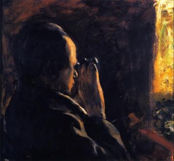 Otto Brahm In His Loge At The German Theater Artwork by Lesser Ury