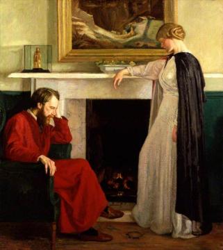 Eric Gill And Alice Mary, Née Knewstub, Lady Rothenstein Artwork by William Rothenstein