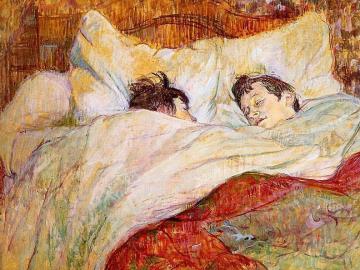 In Bed Artwork by Henri de Toulouse-Lautrec