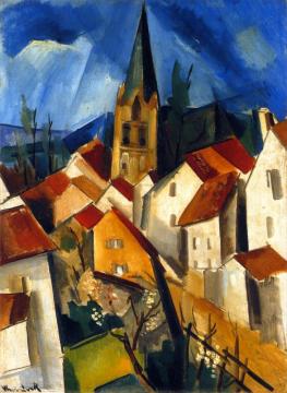 Village With Church Artwork by Maurice De Vlaminck