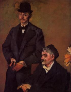 Henri Rouart and His Son Alexis Artwork by Edgar Degas