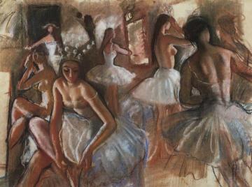 Snowflakes Artwork by Zinaida Serebriakova