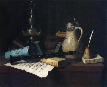 The Professor's Old Friends Artwork by William Michael Harnett