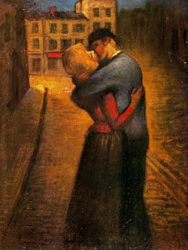 The Kiss Artwork by Theophile-Alexandre Steinlen