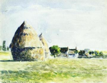 Haystacks Artwork by Camille Pissarro