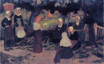 Pause with a Bouquet of Flowers Artwork by Paul Serusier