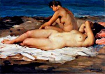 Desnudo de Mujer Artwork by Francisco Rodriguez Sanchez Clement