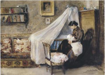 The First child Artwork by Joaquin Sorolla y Bastida