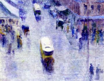 Street Corner Artwork by Robert Henri