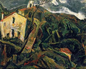 Céret Landscape Artwork by Chaim Soutine