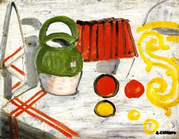 Green Pitcher Artwork by Auguste Chabaud