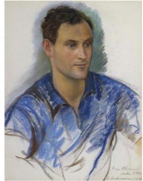 Portrait of Prince Vsevolod Obolensky Artwork by Zinaida Serebriakova