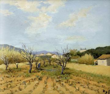 The Vineyard Artwork by Marcel Dyf