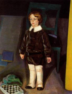 Rafaelito And Chess Artwork by Daniel Vazquez Diaz