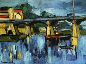 The Bridge At Chatou Artwork by Maurice De Vlaminck