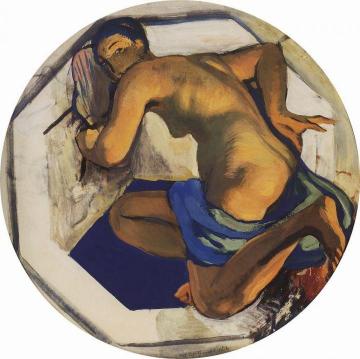 Japan (Odalisque) Artwork by Zinaida Serebriakova