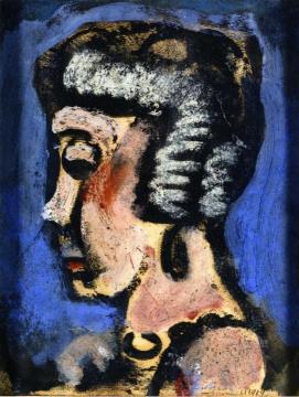 White Haired Woman Artwork by Georges Rouault