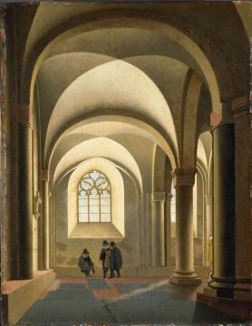 The western bays of the southern nave of St. Mary's Church in Utrecht Artwork by Peter Saenredam